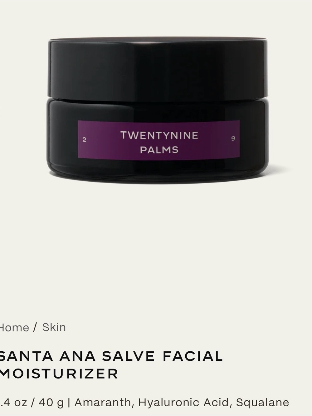 Santa Ana Salve Facial Moisturizer